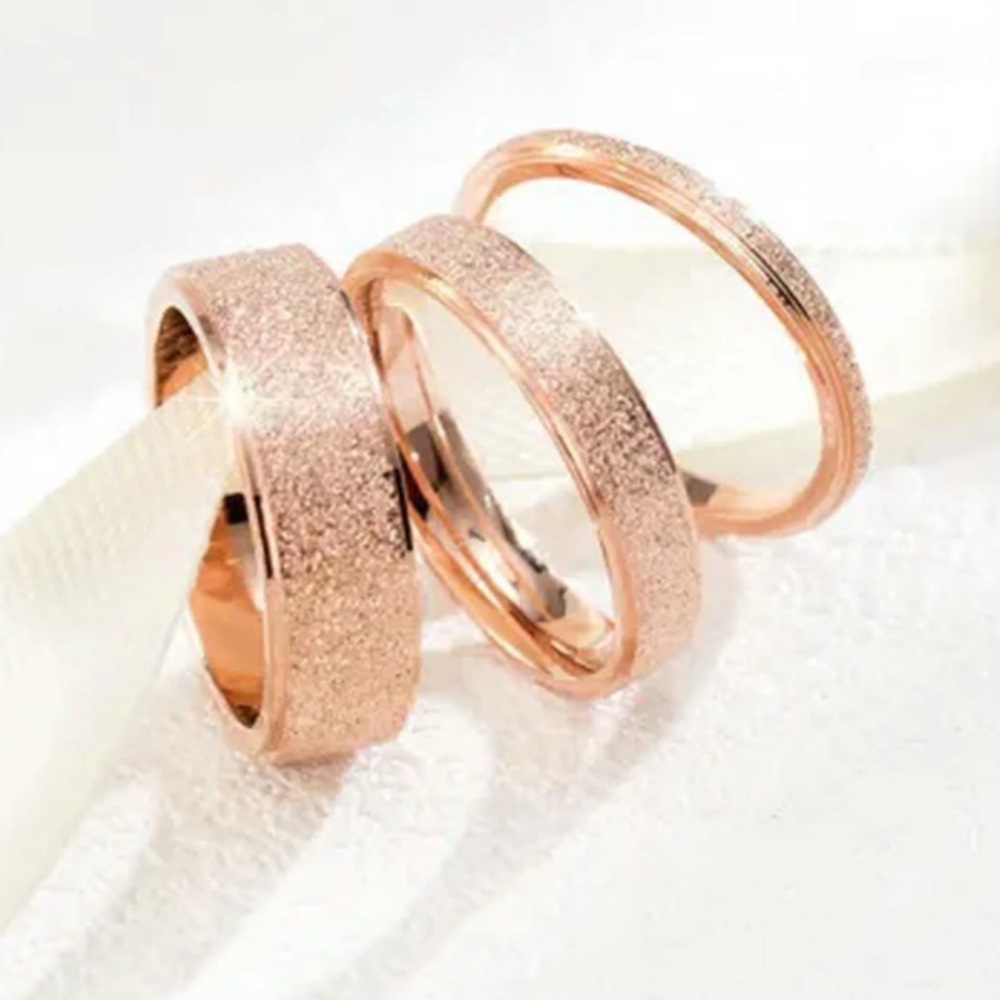 Rose Gold Plated Stackable Ring - Picture 2 of 8